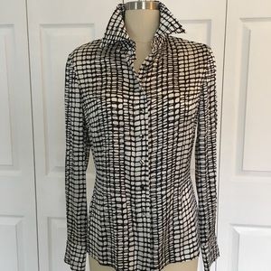 St John Silk Blouse Size 4